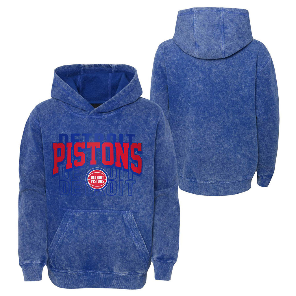 Youth Detroit Pistons Outerstuff Back to Back Hooded Sweatshirt Pistons 313 Shop