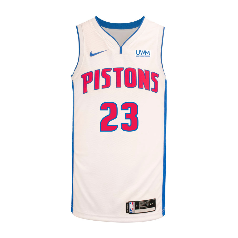 Nike Youth Detroit Pistons Jaden Ivey #23 Blue Swingman Jersey, Boys', XL