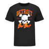 2024-25 Detroit Pistons City Edition Bad Boys Gradient T-Shirt In Black - Front View