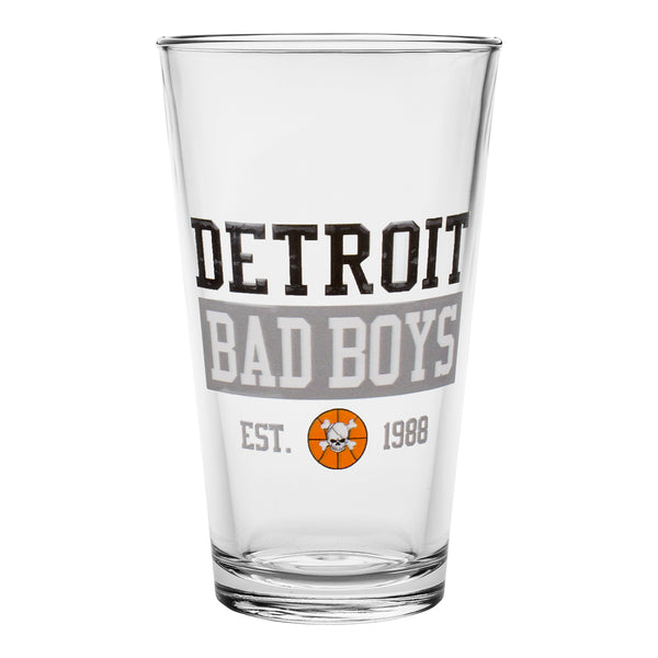 Detroit Pistons Bad Boys Pint Glass 