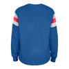 Ladies Detroit Pistons New Era Throwback Striped Crewneck Sweatshirt