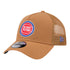 Detroit Pistons New Era Color Pack Trucker Hat In Brown - Front Left View