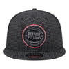 Detroit Pistons New Era Midnight Ink Snapback - Front View