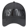 Detroit Pistons New Era Midnight Ink Trucker Hat - Front View