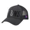 Detroit Pistons New Era Midnight Ink Trucker Hat - Front Left View