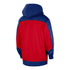 Nike Pistons Showtime Wordmark Full-Zip Hooded Sweatshirt In Blue & Red - Back View