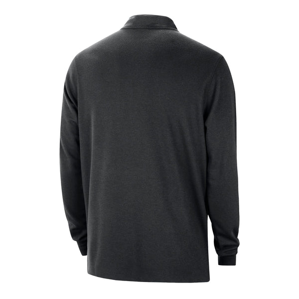 Nike Pistons Team 1/2 Zip Pullover In Grey - Back View