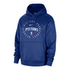 Nike Pistons 2024 Spotlight Hooded Sweatshirt In Blue - Front View