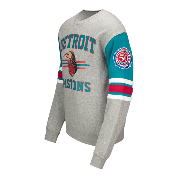 Mitchell & Ness Pistons Hardwood Classic Crewneck Sweatshirt