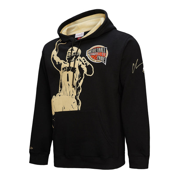 Mitchell & Ness Pistons Chauncey Billups Hall of Fame Hoodie In Black - Front View