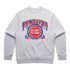 Detroit Pistons Vintage Collection Stacked Crewneck Sweatshirt - Front View