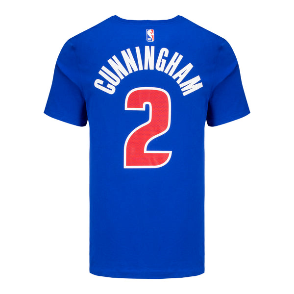 Pistons Nike Cade Cunningham Player Name & Number T-Shirt - Back View