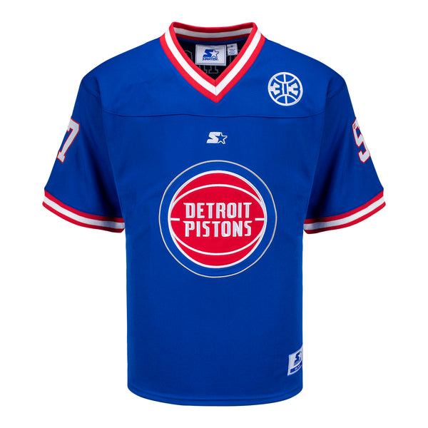 Detroit Pistons Starter Football Jersey in Blue