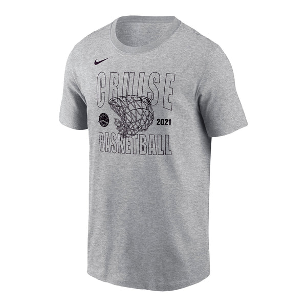 Detroit Motor City Cruise Net Swish T-Shirt In Grey - Front View