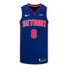 Detroit Pistons Tim Hardaway Jr. Nike Icon Swingman Jersey In Blue - Front View