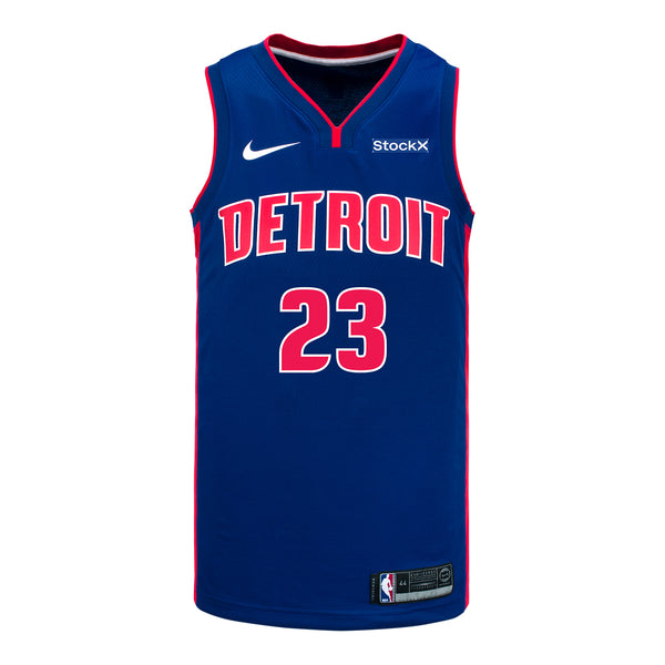 Detroit Pistons Simone Fontecchio Nike Icon Swingman Jersey - 2024-25