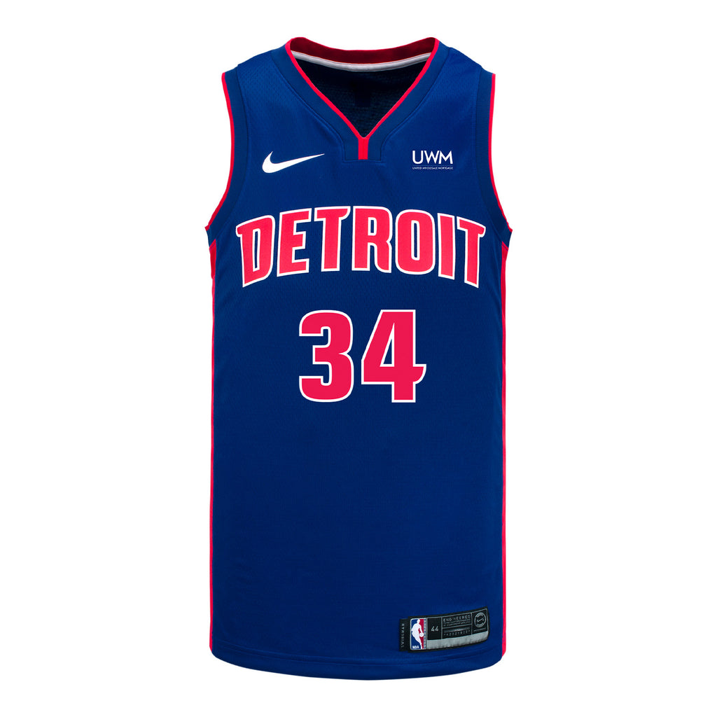 Detroit Pistons Bobi Klintman Nike Icon Swingman Jersey - 2024-25 ...