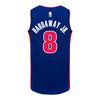 Detroit Pistons Tim Hardaway Jr. Nike Icon Swingman Jersey In Blue - Back View