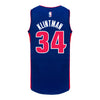 Detroit Pistons Bobi Klintman Nike Icon Swingman Jersey In Blue - Back View