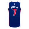Detroit Pistons Wendell Moore Jr Nike Icon Swingman Jersey In Blue - Back View