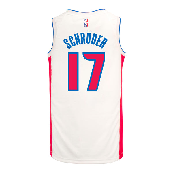 Detroit Pistons Dennis Schröder Nike Association Swingman Jersey - 2024-25