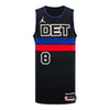 Detroit Pistons Tim Hardaway Jr. Jordan Brand Statement Swingman Jersey In Black - Front View