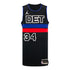 Detroit Pistons Bobi Klintman Jordan Brand Statement Swingman Jersey In Black - Front View