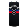 Detroit Pistons Tim Hardaway Jr. Jordan Brand Statement Swingman Jersey In Black - Back View