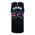 Detroit Pistons Bobi Klintman Jordan Brand Statement Swingman Jersey In Black - Back View