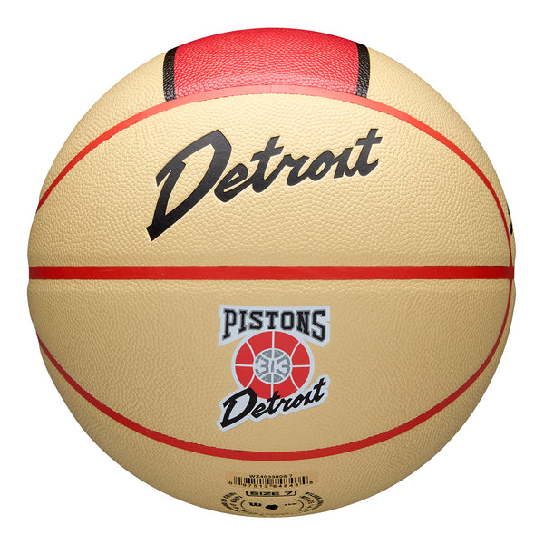 2024-25 DETROIT PISTONS CITY EDITION COLLECTOR SERIES BASKETBALL - BACK VIEW