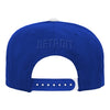 Youth Detroit Pistons Colorblock Snapback - Back View