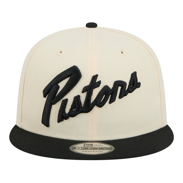 YOUTH 2024-25 DETROIT PISTONS CITY EDITION NEW ERA 950 SCRIPT SNAPBACK - Front View