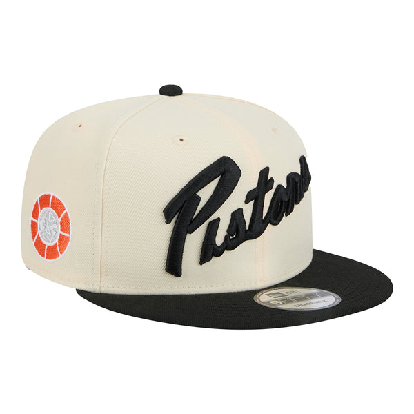 YOUTH 2024-25 DETROIT PISTONS CITY EDITION NEW ERA 950 SCRIPT SNAPBACK - Side View