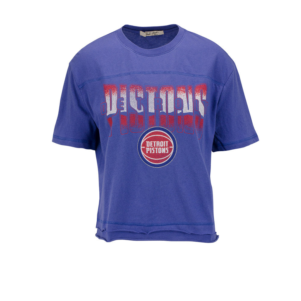 Detroit Pistons Tie Dye Long Sleeve Tee, Junk Food Clothing