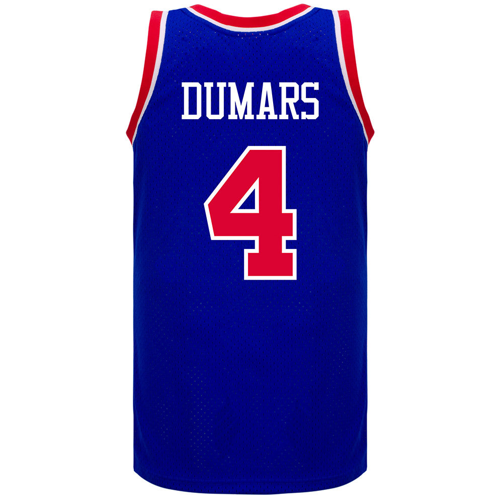 Men's Mitchell & Ness Joe Dumars Blue Detroit Pistons 1988-89