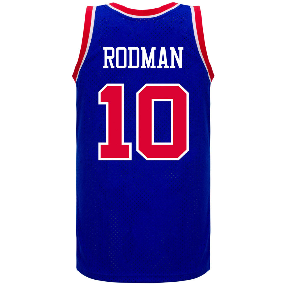 Mitchell & Ness Detroit Pistons #10 Dennis Rodman blue/red