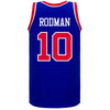 Detroit Pistons Dennis Rodman Mitchell & Ness Royal Hardwood Classics Throwback Swingman Jersey