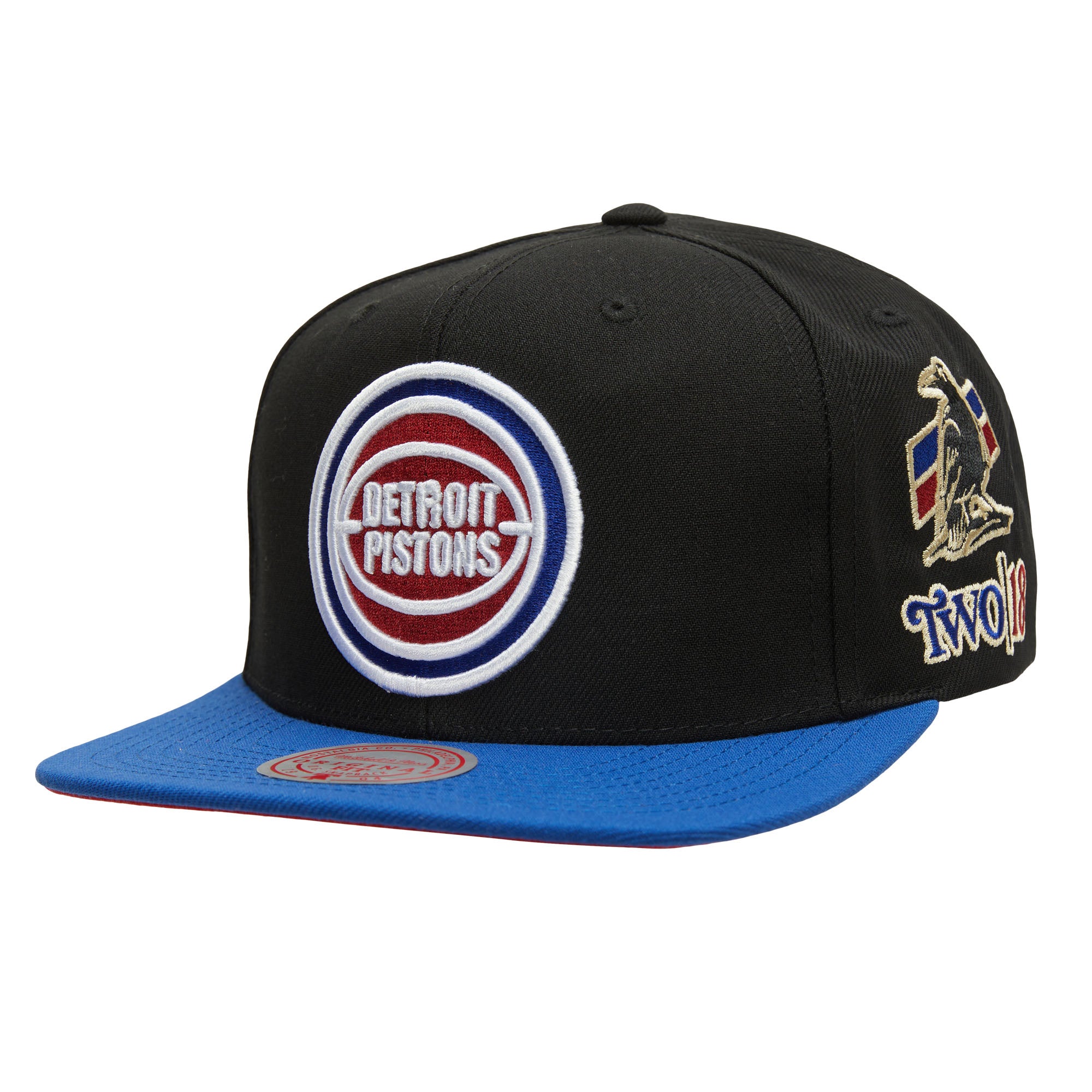 Detroit Pistons Mitchell and Ness Snapback Hat