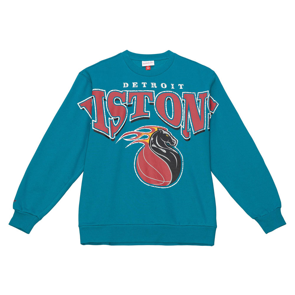  Mitchell & Ness Detroit Piston New Black Teal Red