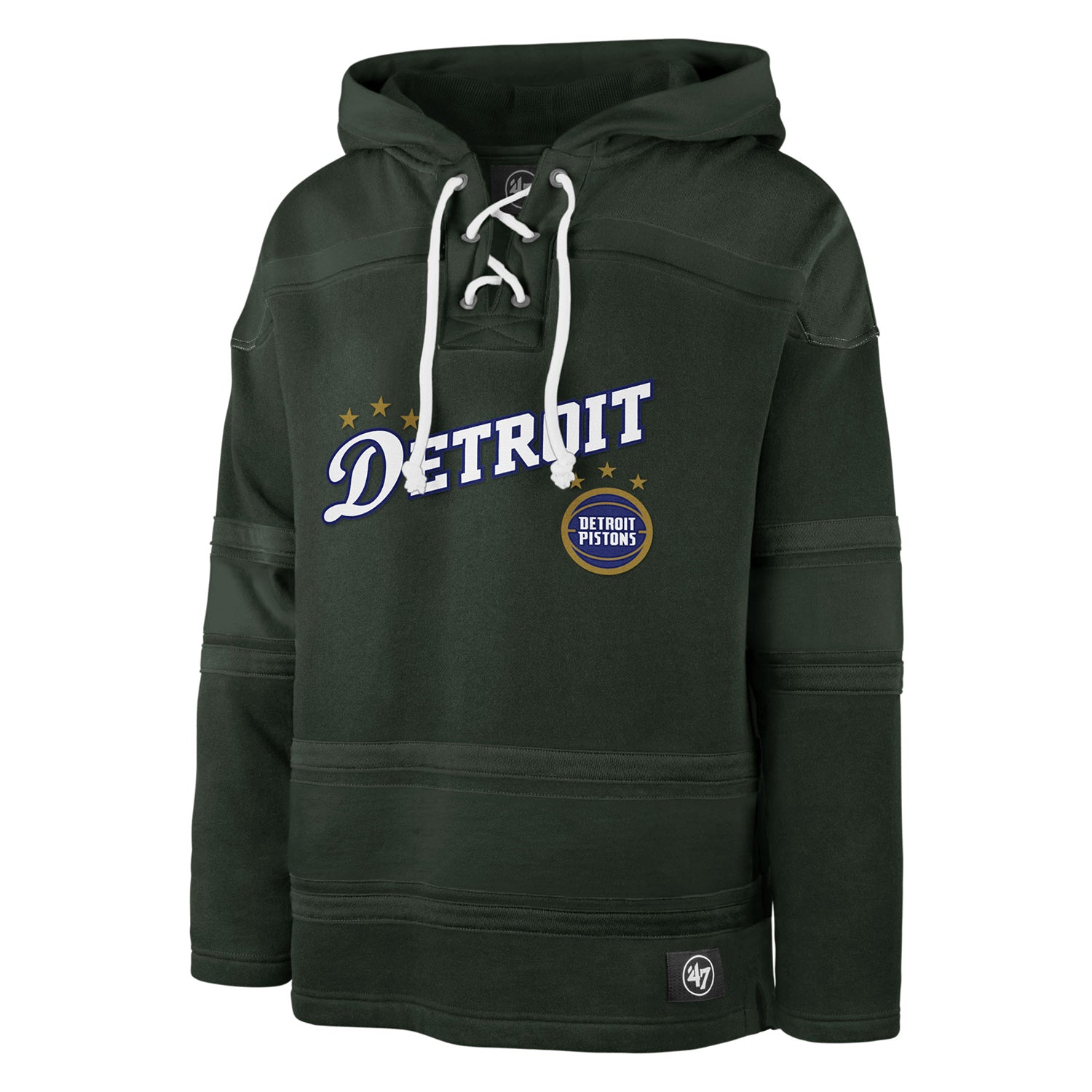 Detroit Pistons Fanatics Branded Power Phase Graphic Hoodie - Mens
