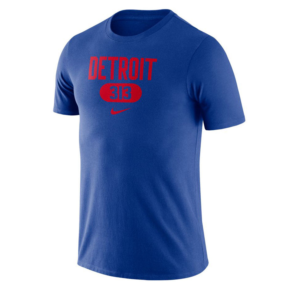 Nike Men's DETROIT PISTONS Team Issued SHORT SLEEVE T SHIRT WHITE 3XL/T NEW
