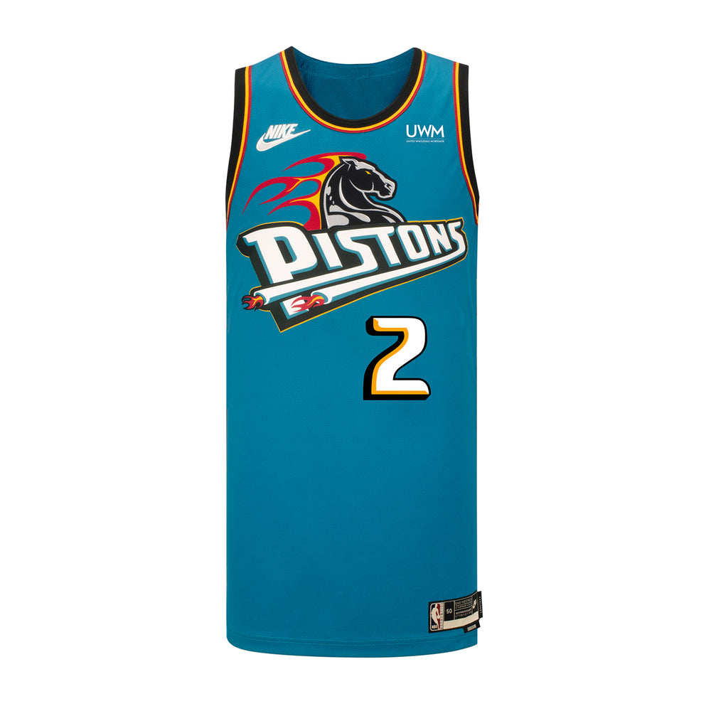 Authentic Nike Grant Hill Detroit Pistons NBA Basketball Jersey Sz XXL 52