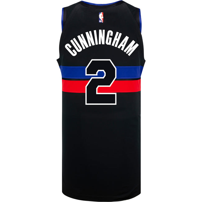 Kids' Detroit Pistons Cade Cunningham #2 Name & Number Nike T-Shirt XLarge Blue