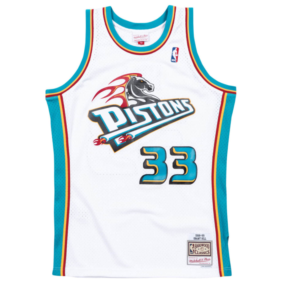  Mitchell & Ness Detroit Piston New Black Teal Red