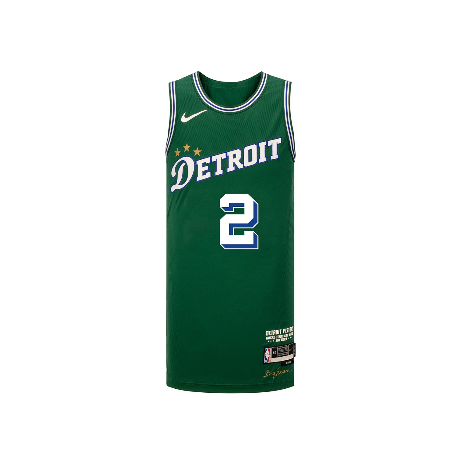 Cade Cunningham Detroit Pistons Nike Classic Edition Name T-Shirt Men's  Large