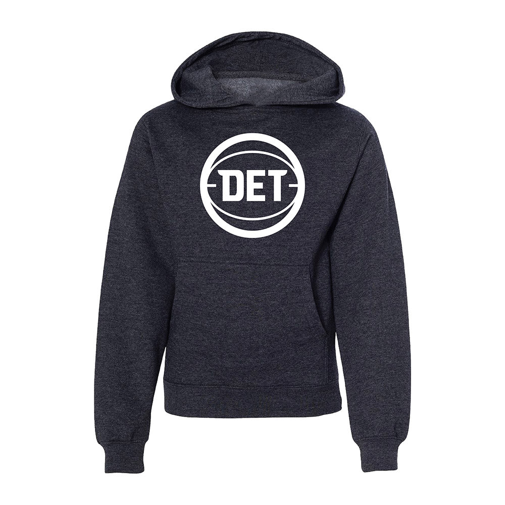 Youth Pistons Det Logo Pullover Hooded Sweatshirt / X-Large